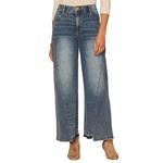 Women's Democracy "Ab"solution Skyrise Uneven Release Step Hem Wide Leg Jeans - Thumbnail 1 of 4