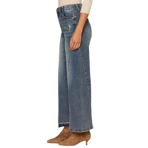 Women's Democracy "Ab"solution Skyrise Uneven Release Step Hem Wide Leg Jeans - Primary Image
