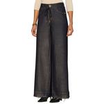 Women's Democracy Skyrise Cinched Drawstring Waist Wide Leg Jeans - Thumbnail 2 of 4