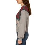 Women's Democracy Skiing Dog Jacquard Pullover Sweater - Thumbnail 2 of 4