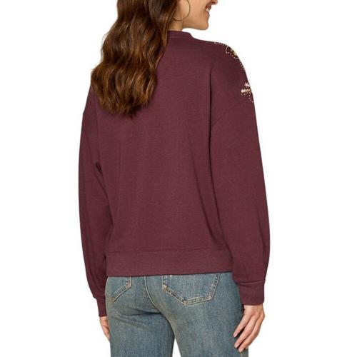 Women's Democracy Abstract Beaded Embroidery Long Sleeve Shirt - Primary Image