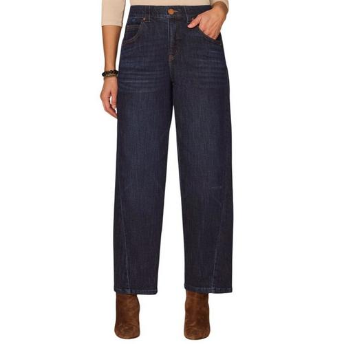 Women's Democracy "Ab"solution Forward Side Panel Barely Barrel Jeans - Primary Image