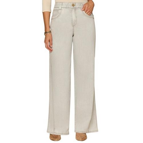 Women's Democracy "Ab”solution Skyrise Double Yoke Front Panel Wide Leg Jeans - Primary Image
