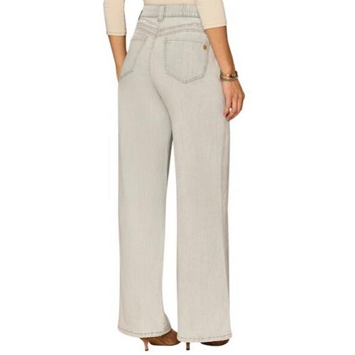 Women's Democracy "Ab”solution Skyrise Double Yoke Front Panel Wide Leg Jeans - Primary Image