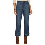 Women's Democracy "Ab"solution Double Layer Fray Hem Kick Flare Jeans - Thumbnail 1 of 3