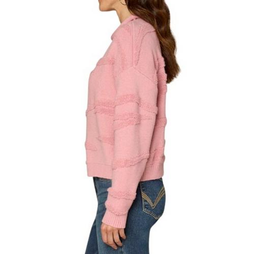 Women's Democracy Wavy Stripe Jacquard Pullover Sweater - Primary Image