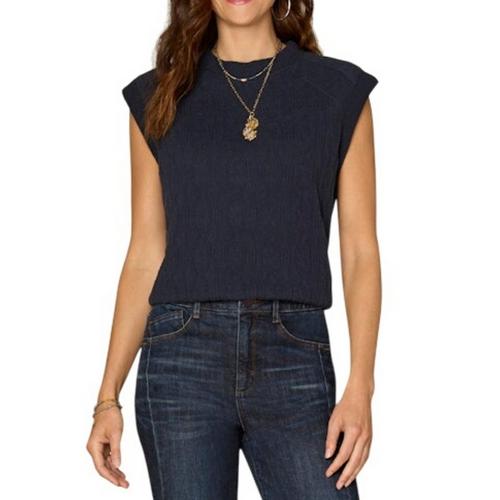 Women's Democracy Mixed Media Knit Shirt - Primary Image