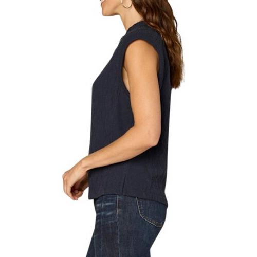 Women's Democracy Mixed Media Knit Shirt - Primary Image