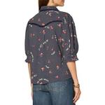 Women's Democracy Piping Detail Printed Woven Button Up Shirt - Thumbnail 3 of 3