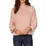 Women's Democracy Embroidery Detail Dolman 3/4 Sleeve Shirt - Thumbnail 1 of 3