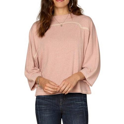 Women's Democracy Embroidery Detail Dolman 3/4 Sleeve Shirt - Primary Image