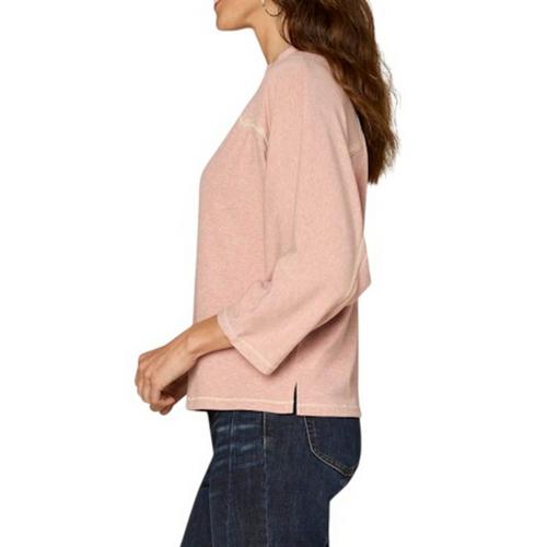 Women's Democracy Embroidery Detail Dolman 3/4 Sleeve Shirt - Primary Image