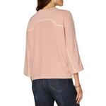 Women's Democracy Embroidery Detail Dolman 3/4 Sleeve Shirt - Thumbnail 3 of 3