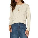 Women's Democracy Mix Media Overlock Detail Long Sleeve Shirt - Thumbnail 1 of 3