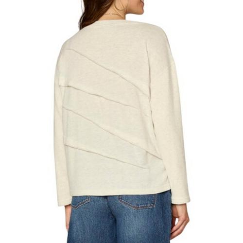 Women's Democracy Mix Media Overlock Detail Long Sleeve Shirt - Primary Image