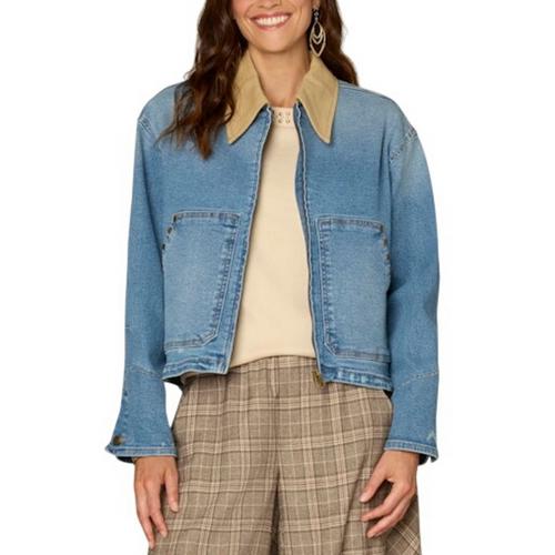 Women's Democracy Back Pleat Denim Jacket - Primary Image