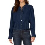 Women's Democracy Pleat Detail Lyocell Long Sleeve Shacket - Thumbnail 2 of 5