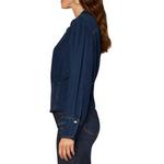 Women's Democracy Pleat Detail Lyocell Long Sleeve Shacket - Thumbnail 4 of 5
