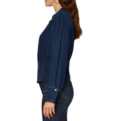 Women's Democracy Pleat Detail Lyocell Long Sleeve Shacket - Primary Image