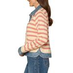 Women's Democracy Mix Media Curved Hem Denim Jacket - Thumbnail 2 of 3