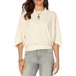 Women's Democracy Surplus Banded Hem Knit 3/4 Sleeve Shirt - Thumbnail 1 of 3