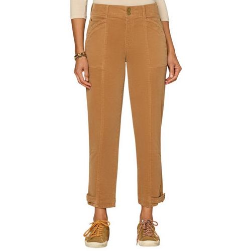 Women's Democracy "Ab"solution Double Button Tapered Snap Hem Utility Pants - Primary Image