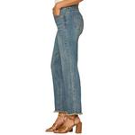 Women's Democracy “Ab”solution Embroidered Pocket Fray Hem Straight Jeans - Thumbnail 3 of 4