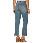 Women's Democracy “Ab”solution Embroidered Pocket Fray Hem Straight Jeans - Thumbnail 4 of 4