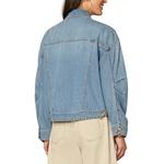 Women's Democracy Oversized Barrel Sleeve Denim Jacket - Thumbnail 3 of 4