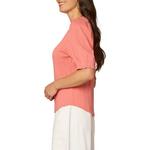 Women's Democracy Elbow Puff Sleeve Embroidered Notch Neck Shirt - Thumbnail 2 of 4