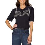 Women's Democracy Scallop Tipping Pullover Sweater - Thumbnail 1 of 3