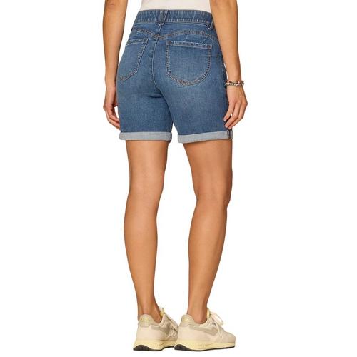 Women's Democracy “Ab”solution Booty Lift Roll Cuff Jean Shorts - Primary Image