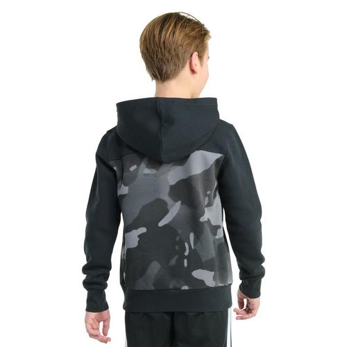 Kids' adidas Colorblock Halftone Printed Hoodie - Primary Image