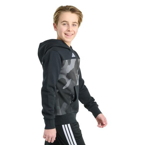 Kids' adidas Colorblock Halftone Printed Hoodie - Primary Image