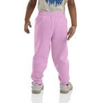 Toddler Girls' Carhartt Elastic Waistband Fleece Logo Joggers - Thumbnail 3 of 3