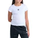 Girls' adidas Ribbed T-Shirt - Thumbnail 1 of 3