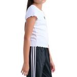 Girls' adidas Ribbed T-Shirt - Thumbnail 2 of 3