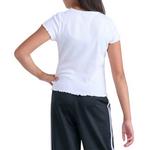 Girls' adidas Ribbed T-Shirt - Thumbnail 3 of 3