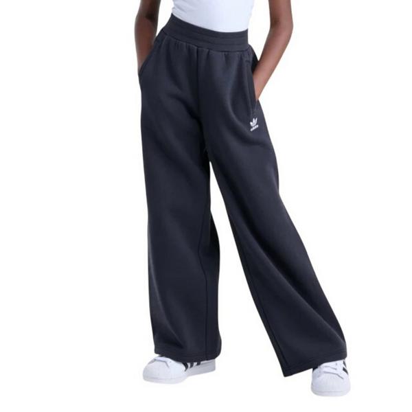 Girls' adidas Essential Fleece Wide Leg Pants Medium Black Regular