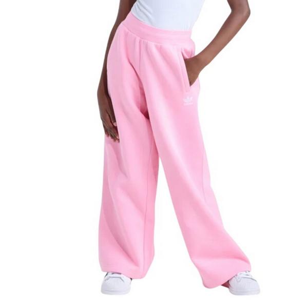 Girls' adidas Essential Fleece Wide Leg Pants XLarge Light Pink Regular
