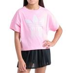 Girls' adidas Crochet T-Shirt - Thumbnail 1 of 3
