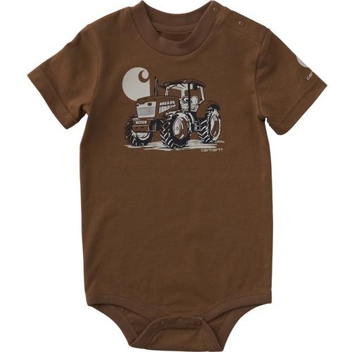 Baby Carhartt Tractor Onesie - Primary Image