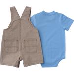 Baby Boys' Carhartt Stripe Onesie and Shortalls Set - Thumbnail 2 of 2