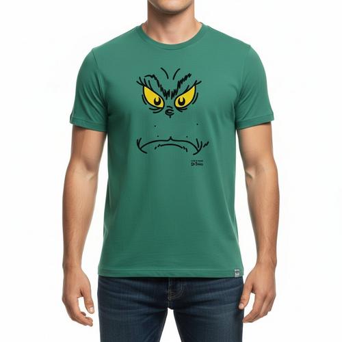 Men's Life is Good Grinchy Face T-Shirt - Primary Image