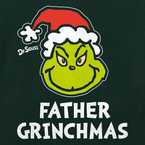 Men's Life is Good Father Grinchmas T-Shirt - Primary Image