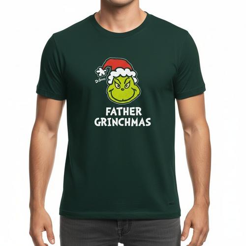 Men's Life is Good Father Grinchmas T-Shirt - Primary Image