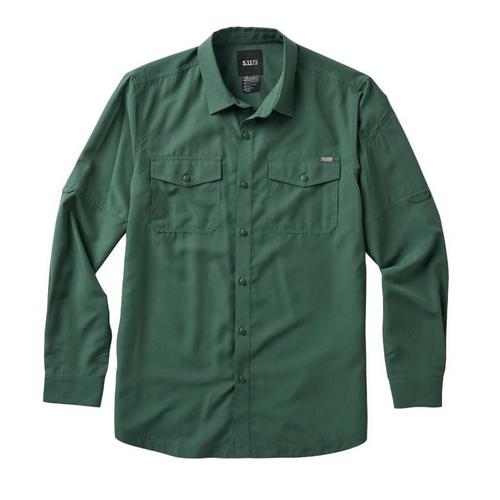 Men's 5.11 Marksman UPF 50+ Long Sleeve Shooting Button Up Shirt - Primary Image