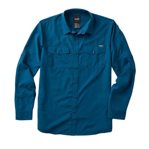 Men's 5.11 Marksman UPF 50+ Long Sleeve Shooting Button Up Shirt - Primary Image