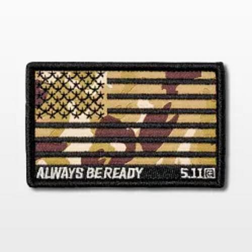 5.11 Camo American Flag Patch - Primary Image