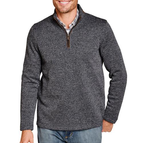 Men's Johnston & Murphy Marled 1/4 Zip Pullover - Primary Image